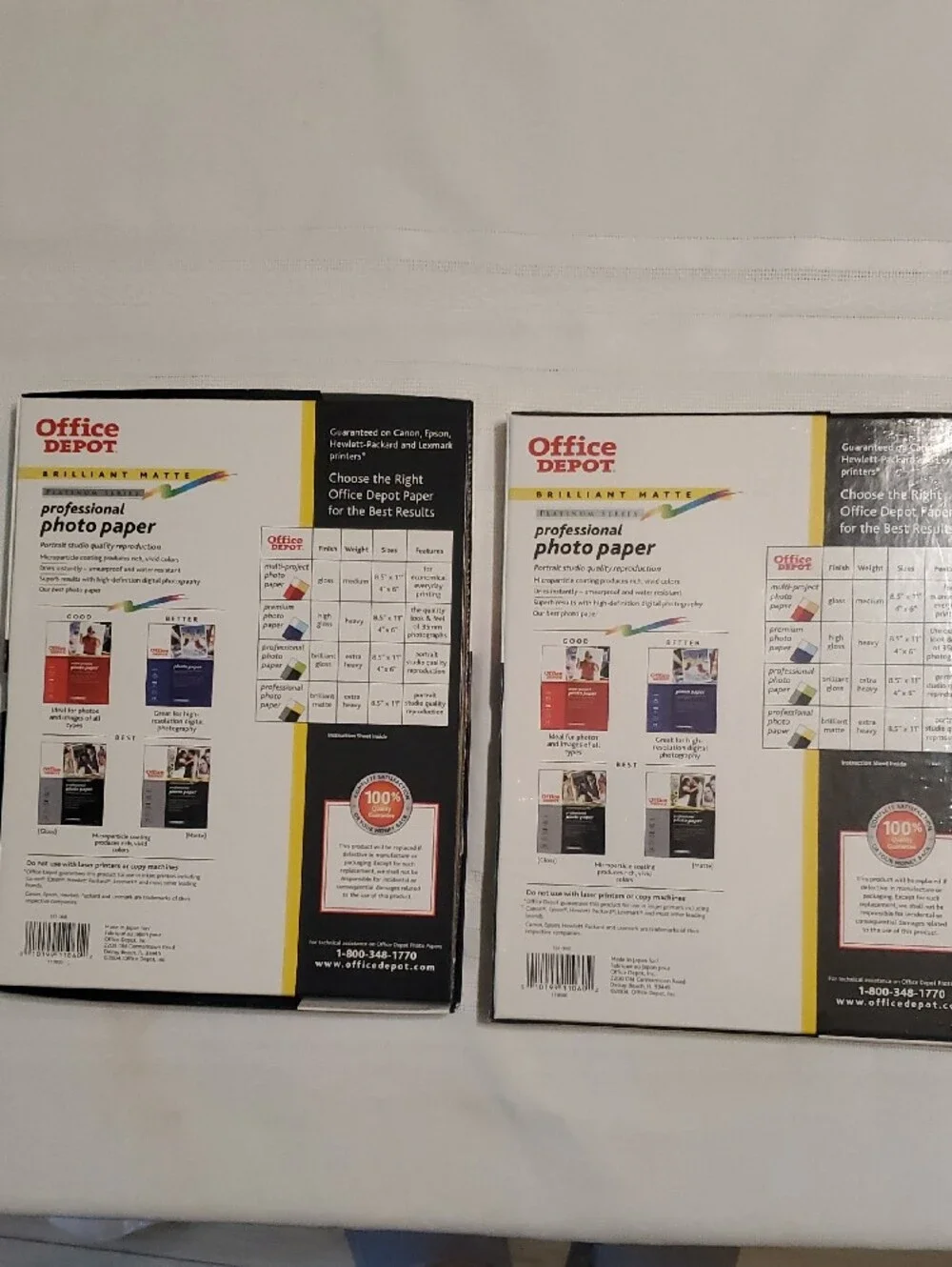 New Bundle Of 2 Professional Photo Paper - Brilliant Matte, White